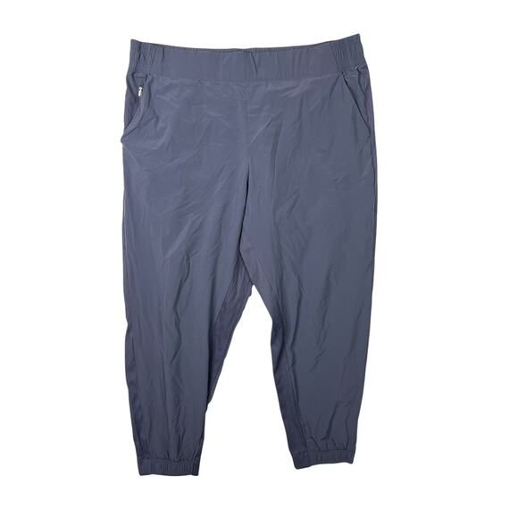 Athleta Brooklyn Jogger Pants High Rise Pull On Navy Blue 22 Plus - Picture 1 of 9